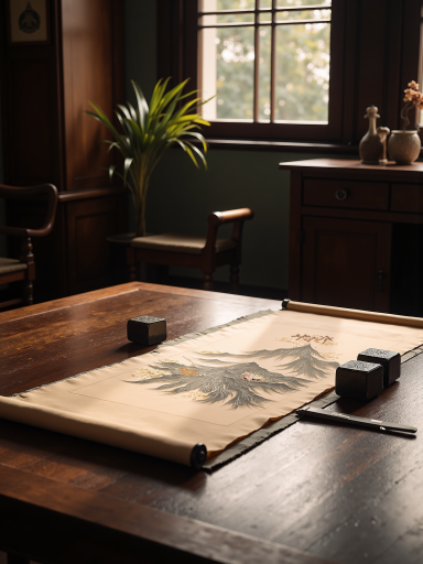 平装中医养生书籍封面，古典风格设计，标题为《四季养生宝典》，水墨画元素点缀，古朴典雅